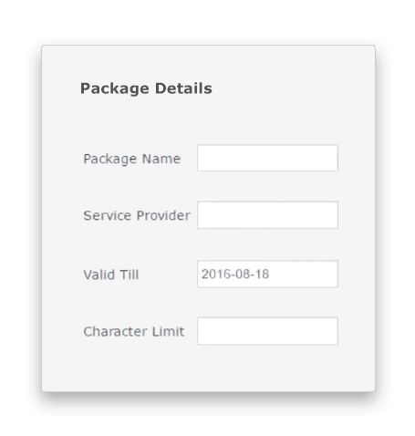 Setup SMS setting